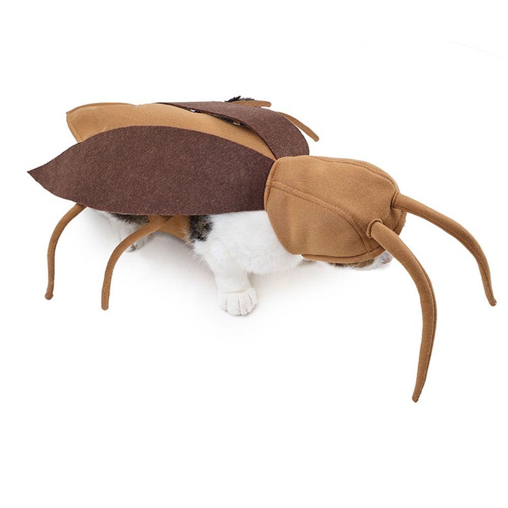 Breathable Cat Cockroach Costume Realistic Funny Kitten Cape Craft Set  Pet Kitten