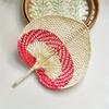 Handmade Straw Woven Fans Craft Summer Cooling Fan Bamboo Palm Leaf Hand-woven Hand Fan Home Wedding Decoration