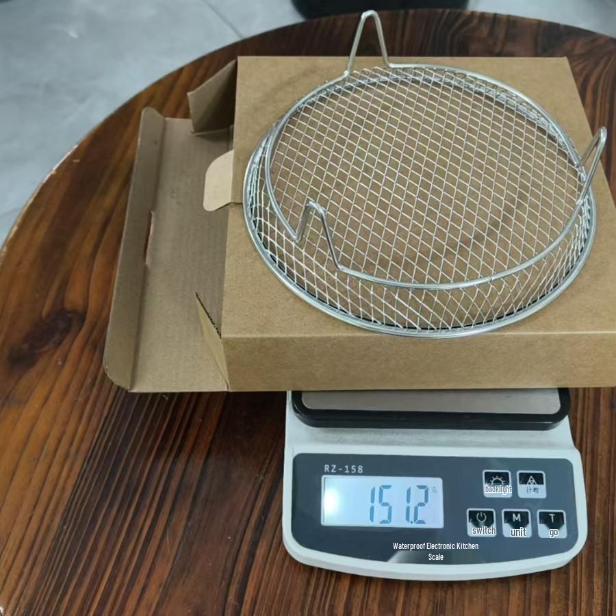 304 Stainless Steel Baking Rack for Air Fryer & Oven - Dehydrating, Oil Draining, and Frying.