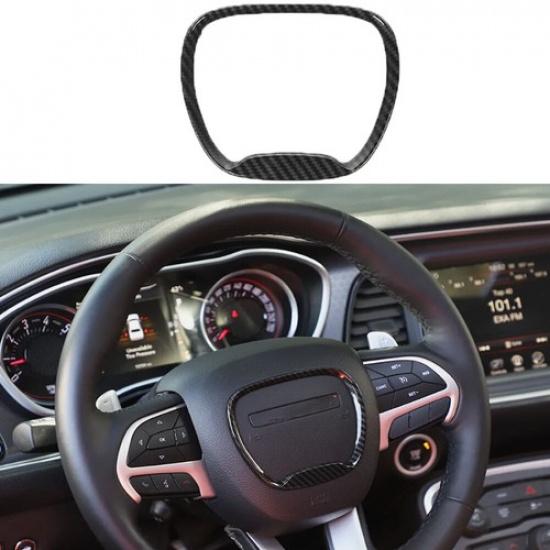 For 2015+ Dodge DurangoCharger Console Steering Wheel Cover Trim Durango Carbon 1