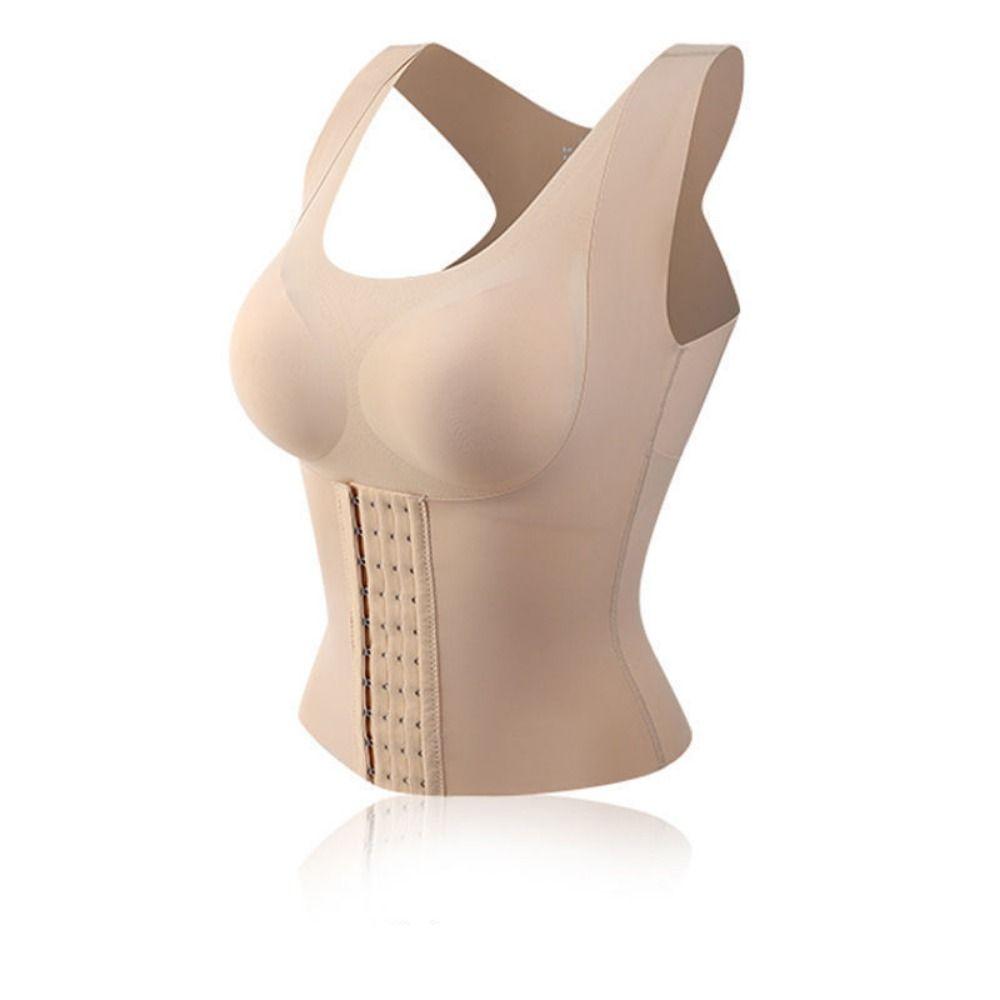 Padded Bra Slimming Vest Adjustable Compression Shapewear Comfortable Body Shaper  Women XL