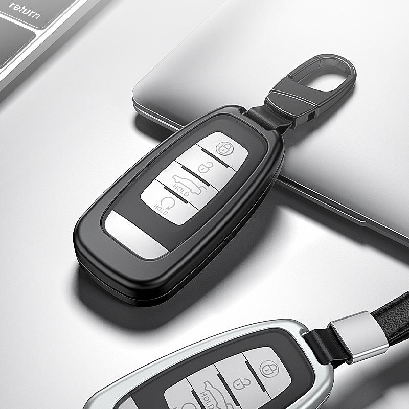 New Hongqi H5 Aluminum Alloy Car Key Case with Full Coverage