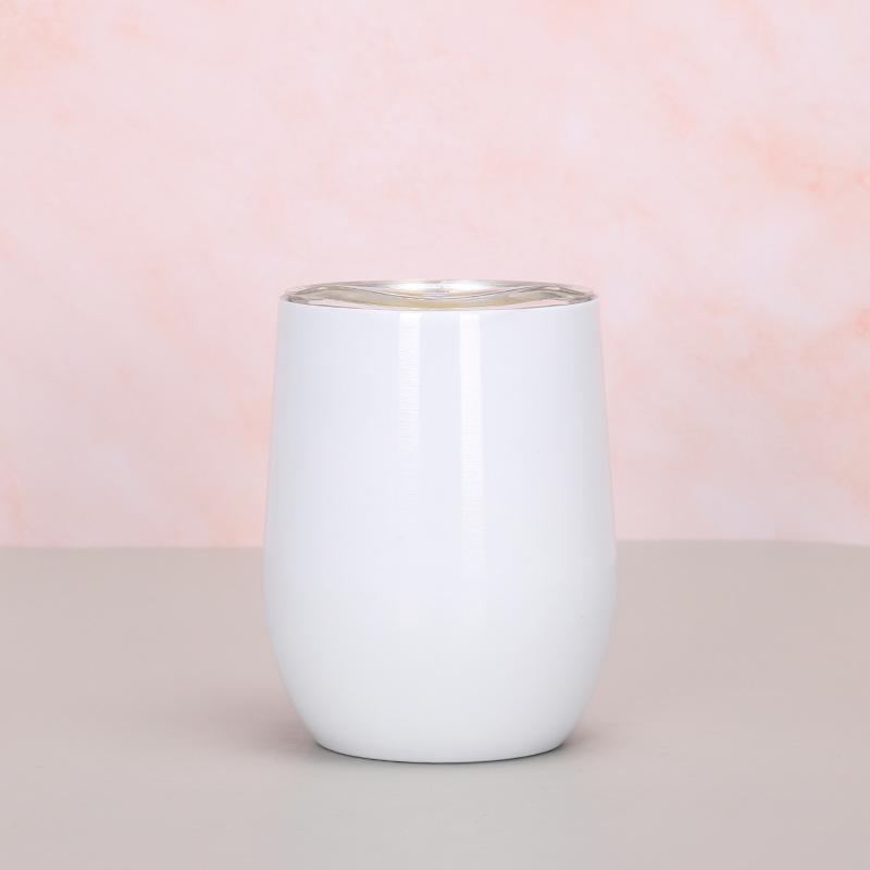 12oz Eggeskallkopp 304 Rustfritt Stål Dobbeltlags Vakuum Fargespray Maling Eggekopp Swig Stor Magekopp