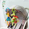 Baby Crib Stroller Hanging Toy With Plush Animal, Rattle Teether | Montessori Sensory Toy For Newborns  Car Seat Activity Toy