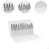 20Pcs Engraving Drill Bit Rotary Burr Kit 1/8" Shank Versatile Double Cut for DIY Woodworking