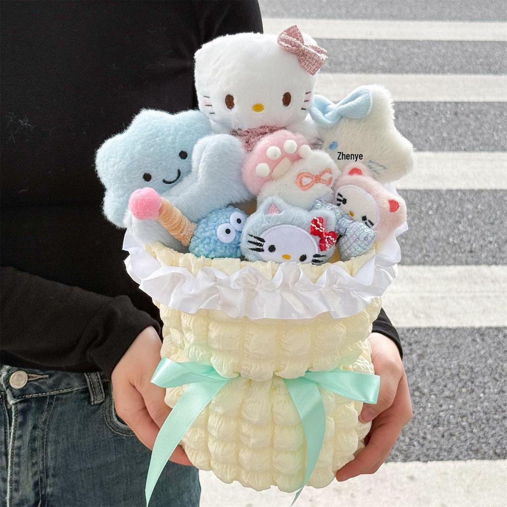 Cinnamoroll & Pochacco Doll Bouquet Birthday Gift for Girls