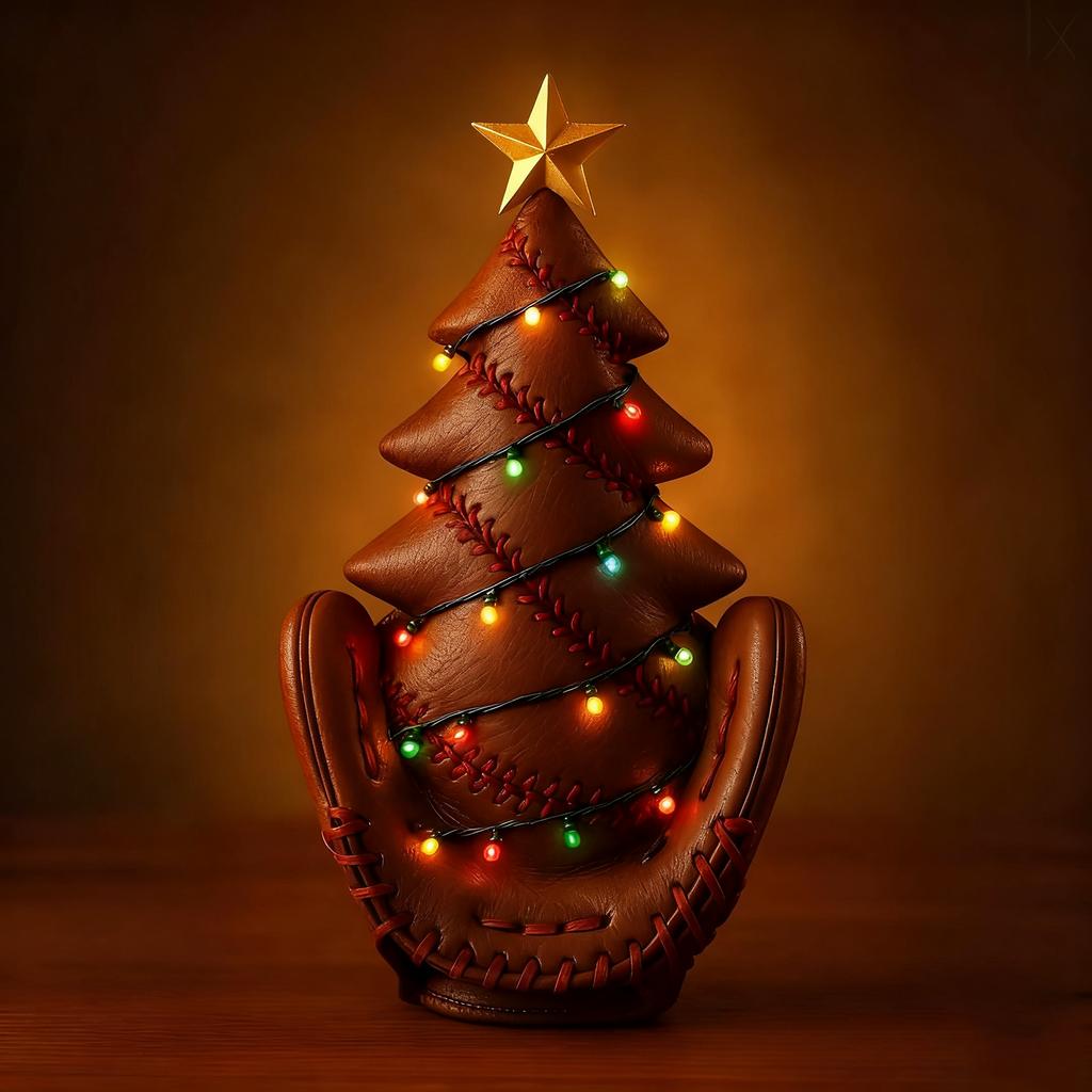 Baseball Glove Christmas Tree