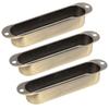 3Pcs Closed Pickup Cover Single No Hole Brass Instrument Guitar Musical AccessoriesBronze