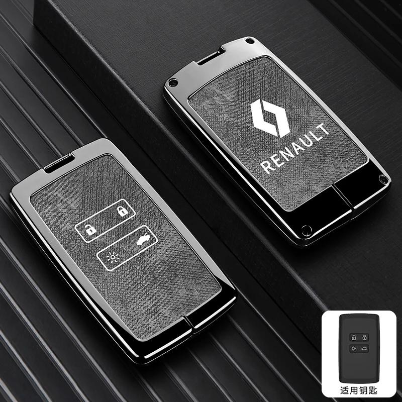 

Hub Caps High-end metal Shell Car Card Key Case Cover Fob For Renault Espace 5 Kadjar Koleos Captur Megane 4 Talisman Arkana Dac
