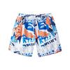 Anta Patterned Breathable Square Swim Trunks Men Swimwear Pure-White Clear-Blue Deep-Sea-Blue 1823531450-3