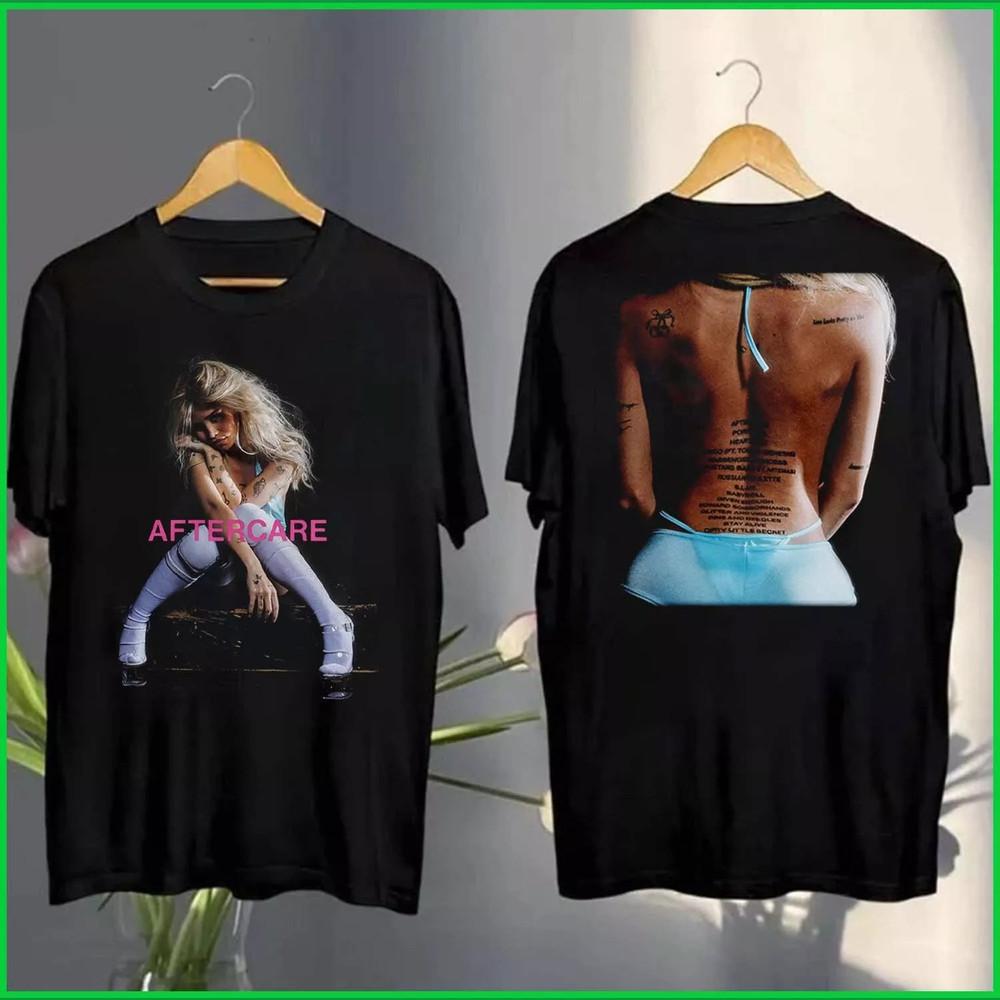 Nessa Barrett 2025 AFTERCARE Album Cover Black TShirt Unisex T-Shirt M