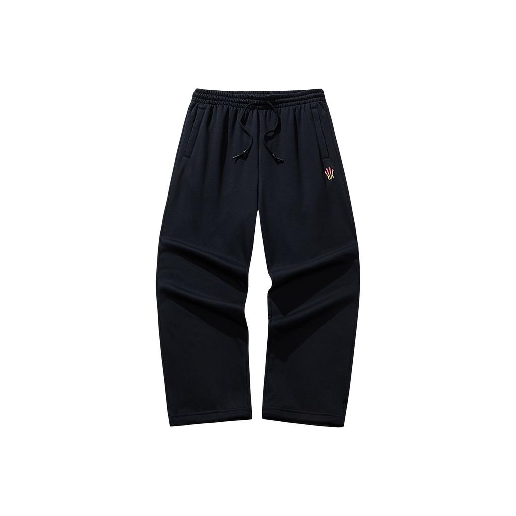 Anta Kyrie Basketball Series Long Pants 2025 Winter Knitted Sports Pants Unisex Pants Basic-Black 972541302-2
