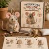DIY Animal Sewing Crafts Set DIY Patchwork Animal Kits for Adults Beginner Precuts Florals Fabric Sewing Set