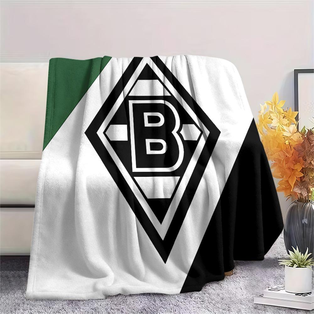 Borussia Print Flannel Blanket, High quality Comfortable for All Seasons, Home Decor, Warmth and Comfort, Perfect for Christmas Gifts