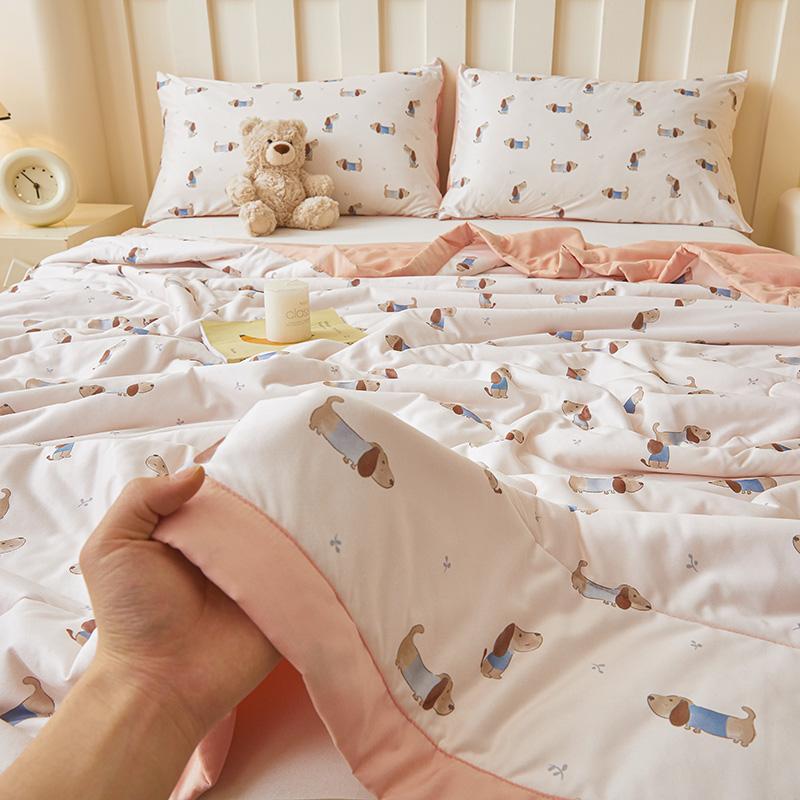 

Летнее тонкое одеяло с цветочным принтом, удобное и дышащее, размера квин/кинг, для кондиционированного воздуха, противомикробное летнее одеяло 150x200cm 1pc