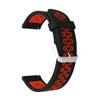 20mm Two-tone Silicone Watch Band for Samsung Galaxy Watch 42mm,Hollow Adjustable Wrist Strap