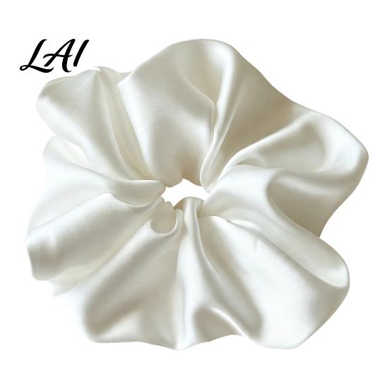 Premium Satin Hair Ties for Elegant Look Scrunchies High Elasticity Women Girls Non Slip Band Soft Silk Accessories Solid Color Ponytail