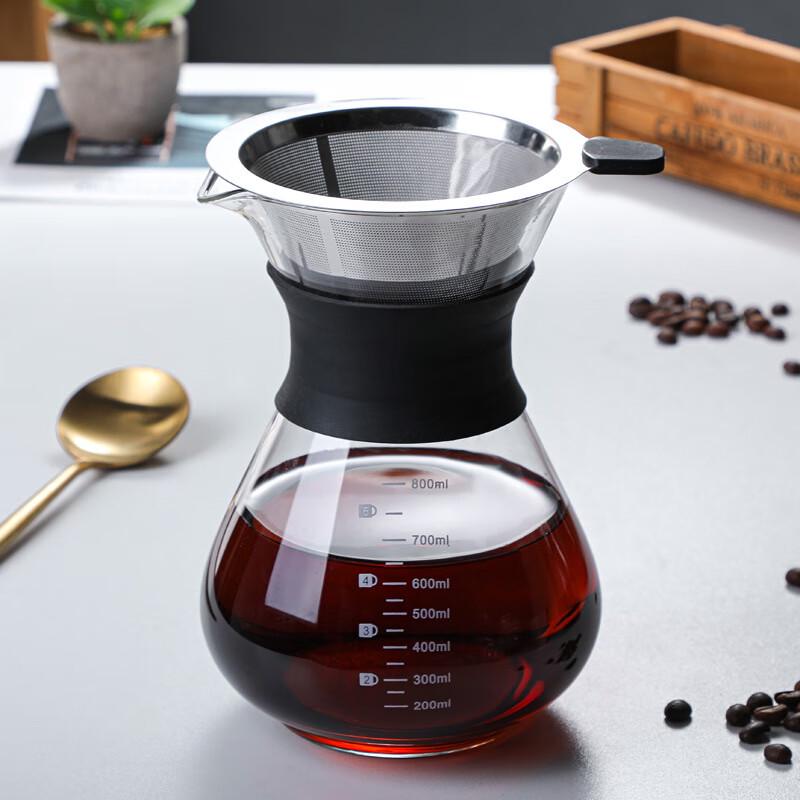 LISM Glass Pour-Over Coffee Maker Set