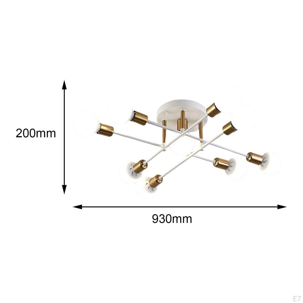 Modern Ceiling Light Fixture Flush Mounted E27 Lamp Hanging Pendant Sputnik Chandelier for