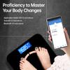 Intelligente Körperfettwaage, Badezimmerwaage, elektronische Bluetooth-Gewichtswaage, Wasserbalance, BMI-Zusammensetzungsanalysator, Bodenkörperwaage