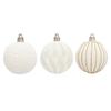 Decorative Hanging Balls Flocking Painted Balls Holiday Ornaments 6cm Diameter Hanging Ornaments Sturdy Hanging Loop Design