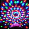 Kryształowa Kula Disco LED RGB, Synchronizacja z Muzyką, Efekt Sceniczny, Kolorowa Rotacja
