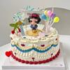 Cartoon Anime Snow White And The Seven Dwarfs Mini Doll Cute Little Girl Action Figures Car Dashboard Decoration Set Toy Fun Gif