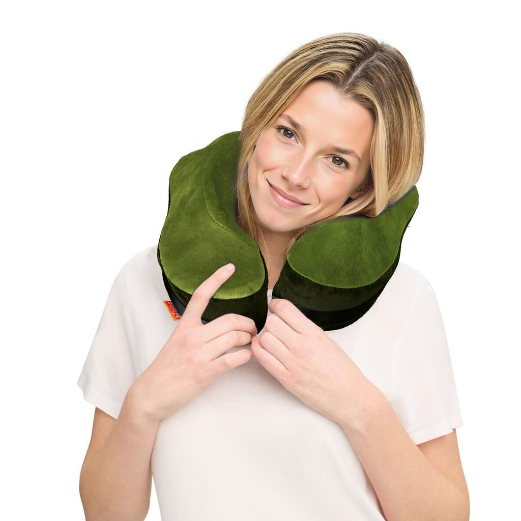 Neck Pillow Scape Travel Green