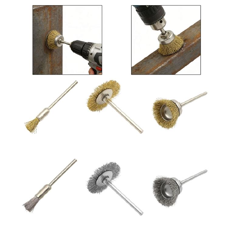 Durability Copper Steel Wire Wheel 2.35mm Round Shank For Effective Metal Surfaces Preparation And Finishing Work