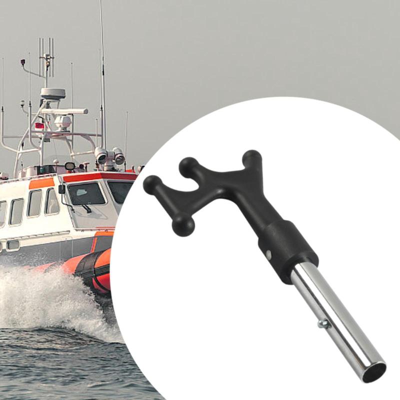 Premium Marine Boat Hook Head Iron Nylon Boat Accessories Practical Tool for Anchor Boat and Raft Docking
