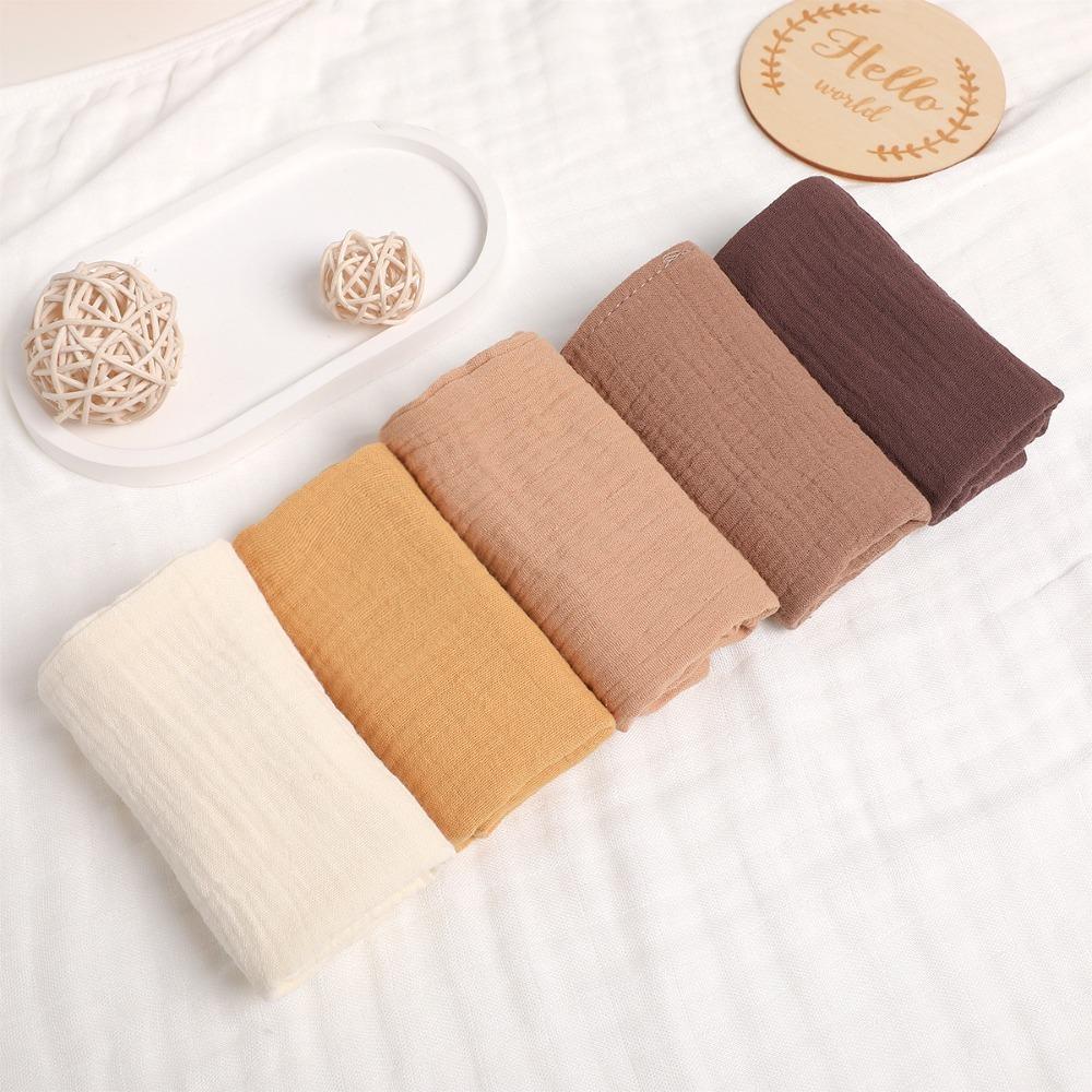 New 4-Layer Pure Cotton Baby Cotton Washcloth Soft Absorbent Square Towels Gauze Cotton Baby Towels Newborn Burp Cloth