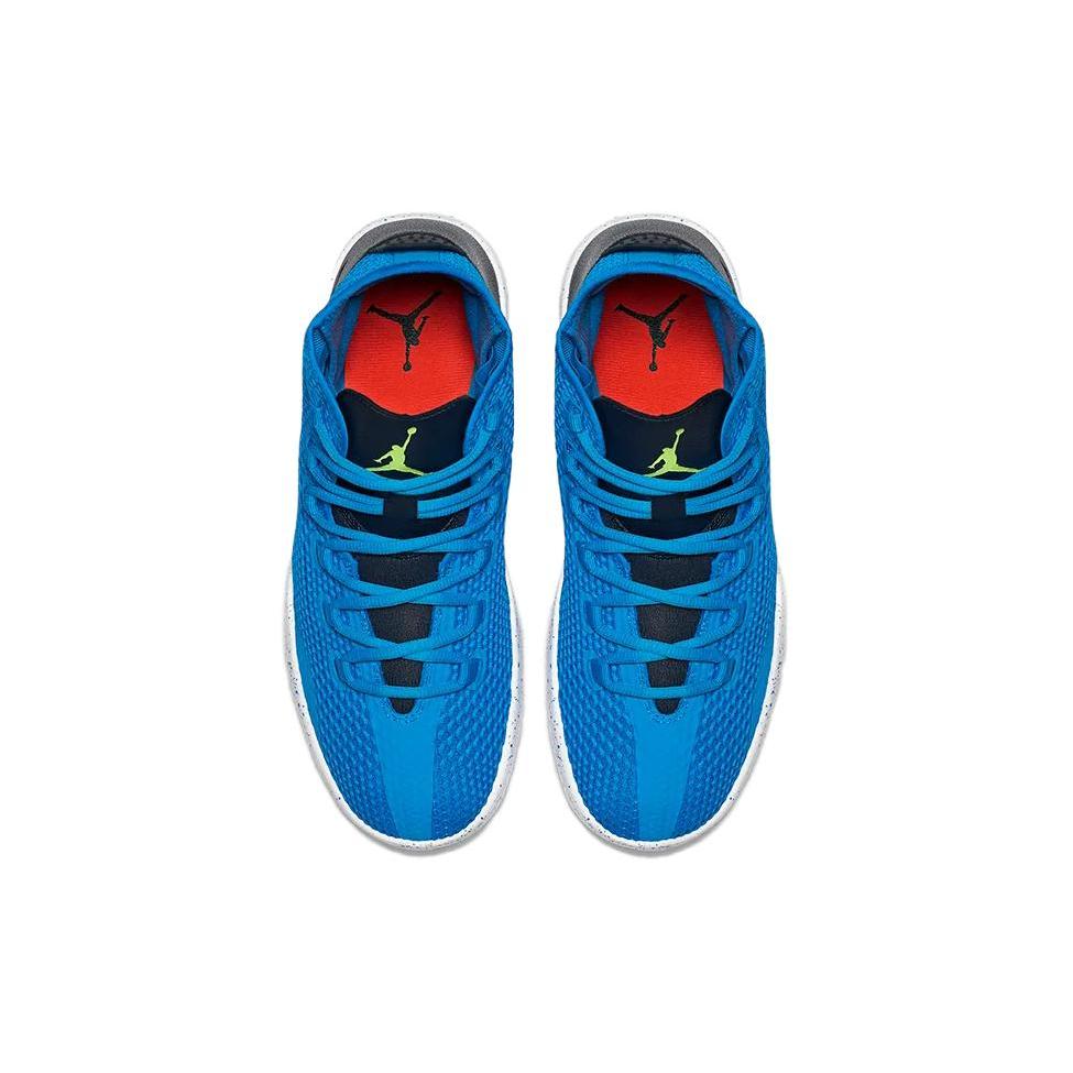Jordan Reveal Cushioning, Wear Resistant Mid Top Vintage Basketball Shoes Men's Blue Black 834064-406