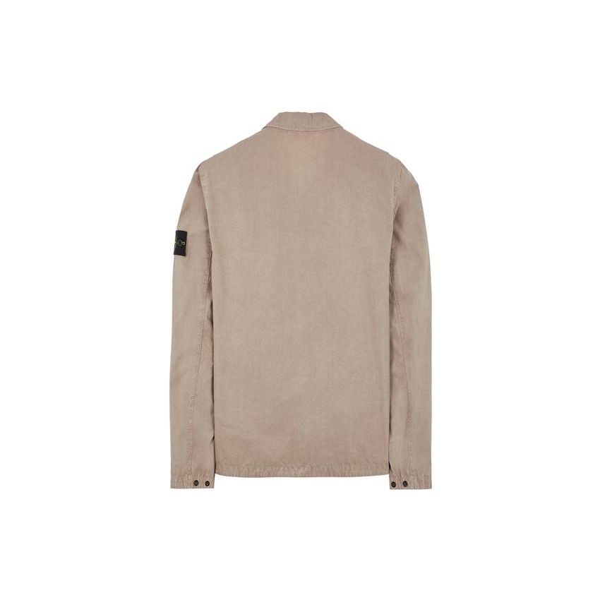 STONE ISLAND Ss23 Solid Color Long Sleeve Zip Jacket Men Jacket Dove-Gray 7815106WN-V0192
