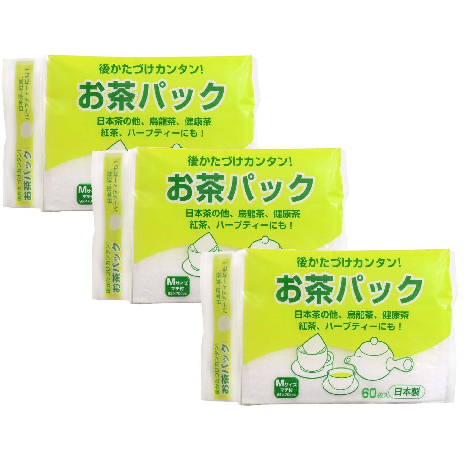 

Чай Artnap в упаковке M 60 шт. Набор из 3 шт. 7 xx Сделано в Японии 0,1 9,5 см KS-002 белый