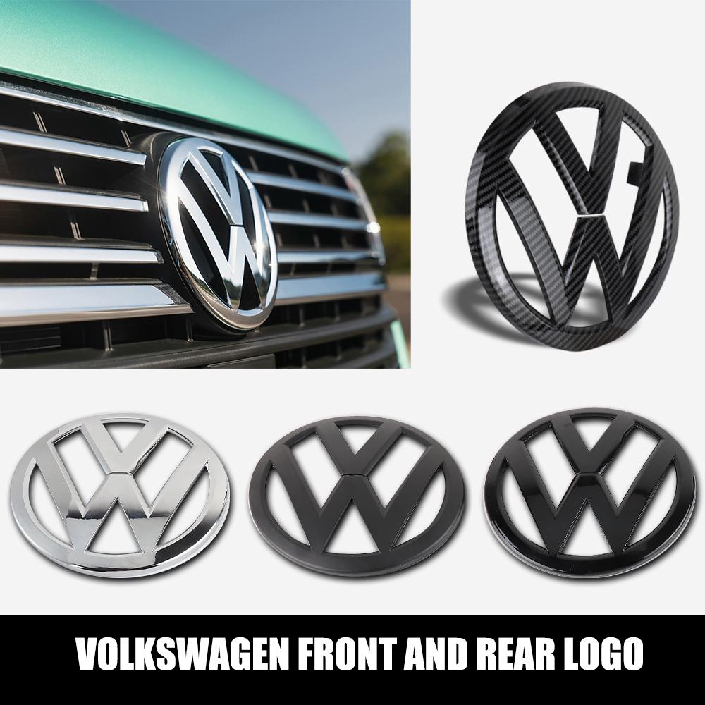 ZCKOT1 1/2pcs For Volkswagen VW Transporter T6 2016 2017 2018 2019 2020 Car ABS Logo Front Hood Badge Rear Trunk Sticker Decoration