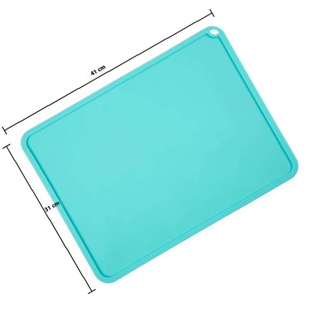 Non Slip Silicone Placemat Heat Resistant Waterproof Easy Clean Table Mat for Children Adults Kitchen Dining Table