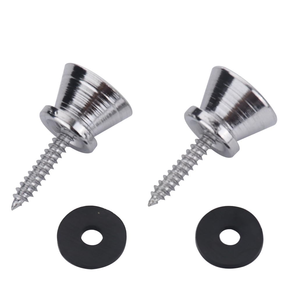 Strap Pins Guitar Neck Strap Holder Guitar Strap Locks Strap Locks Steel for Electric of Gold/Silver/Black Guitar/Acoustic Guitar/Classical