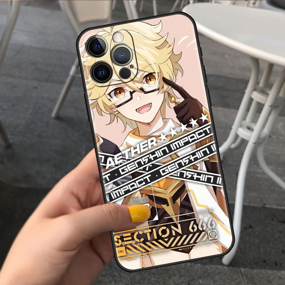 Genshin Impact Anime Case For Apple iPhone 14 13 Pro Max 12 7 8 6 6S Plus 11 Mini XR SE Soft Cover X XS Silicone Phone Funda