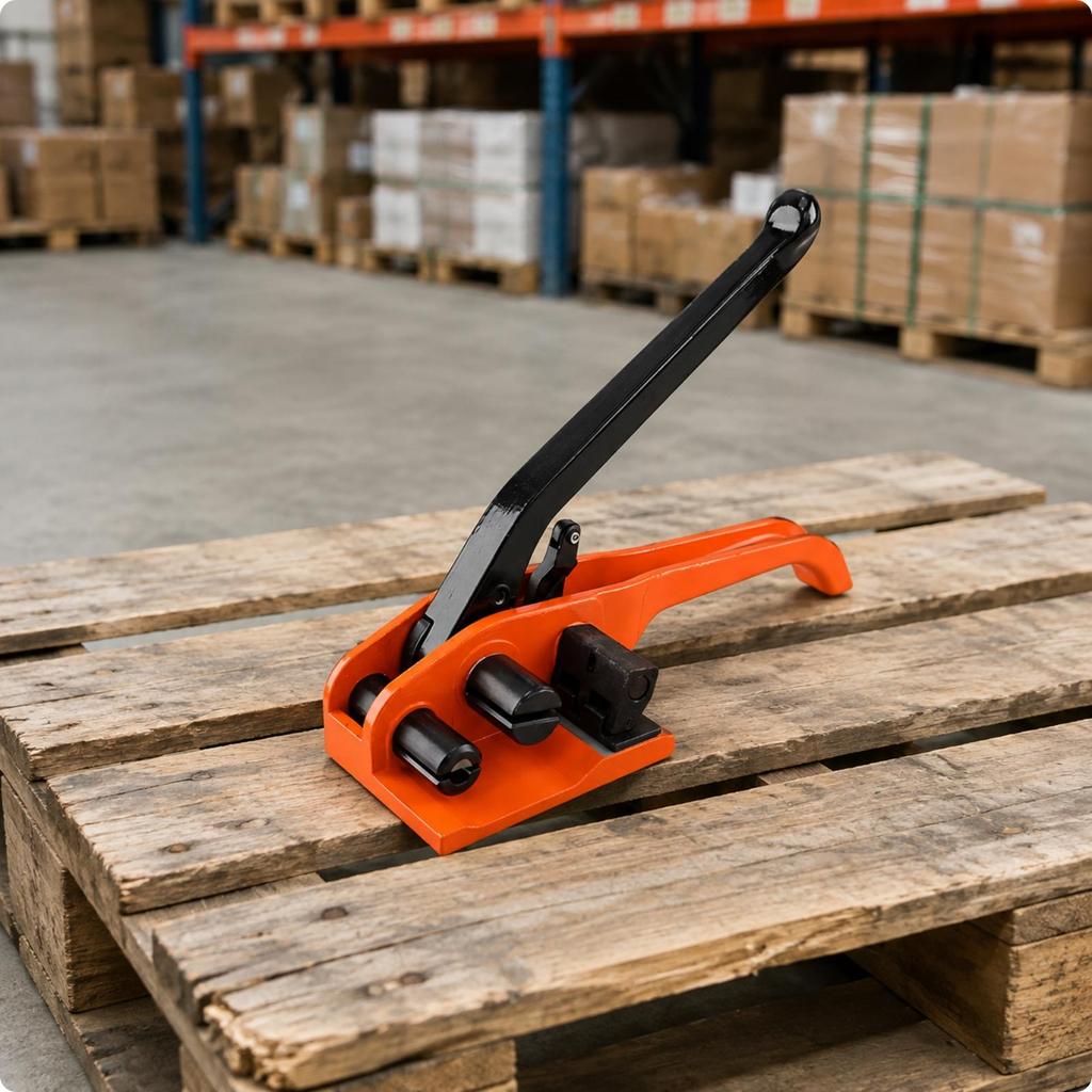 Manual Fiber-Strap Tensioning Tool Heavy-Duty for Shipping Personnel