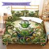 MandalaDragonball Pattern Bedding Quilt Set Quilt Cover Pillowcase Home Decoration Birthday Gift (1 * duvet cover + 2 * pillowcase, without core)