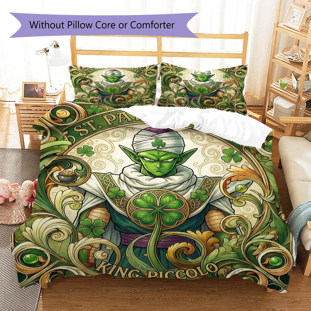 MandalaDragonball Pattern Bedding Quilt Set Quilt Cover Pillowcase Home Decoration Birthday Gift (1 * duvet cover + 2 * pillowcase, without core)