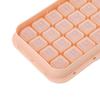 Ice Cubes Tray Molds Bin with Lid Ice Scoop Storage Bin and Storage 2 Layers 64 Cubes Silicone Easy Release Pink