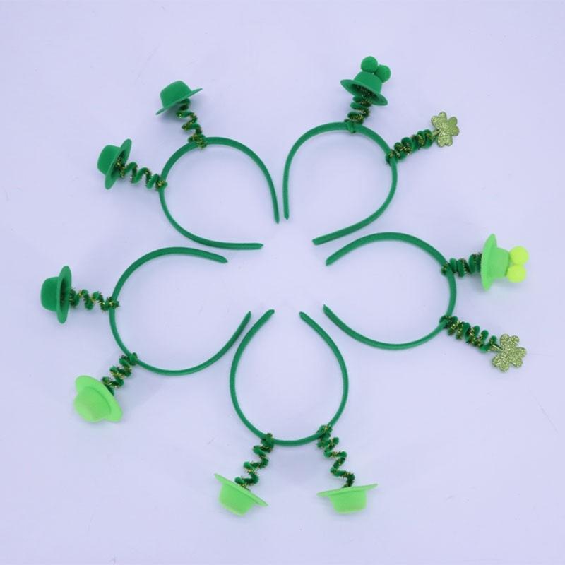 Carnival Saint Patricks Day Headband Party Hairband with Glitter Powder for Girl