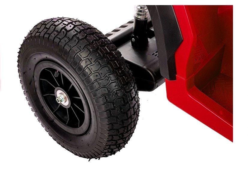 Quad BDM0906 Electric Ride On Vehicle Pumped Wheels - Red