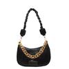 Chic Small Pu Leather Women's Chain Shoulder Bag With Zipper Closure For Everyday Style