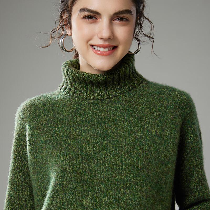 Fanzhen Women's Thickened Cashmere Turtleneck Sweater