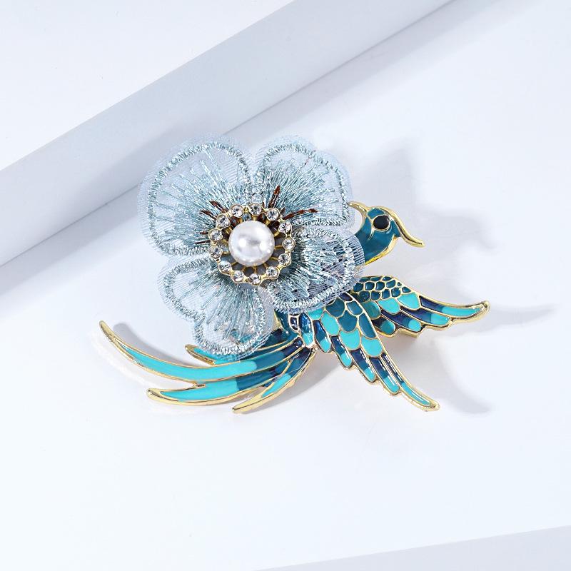Elegante handgefertigte Phoenix Emaille Brosche: Luxus-Accessoire im chinesischen Stil für Hanfu und Cheongsam