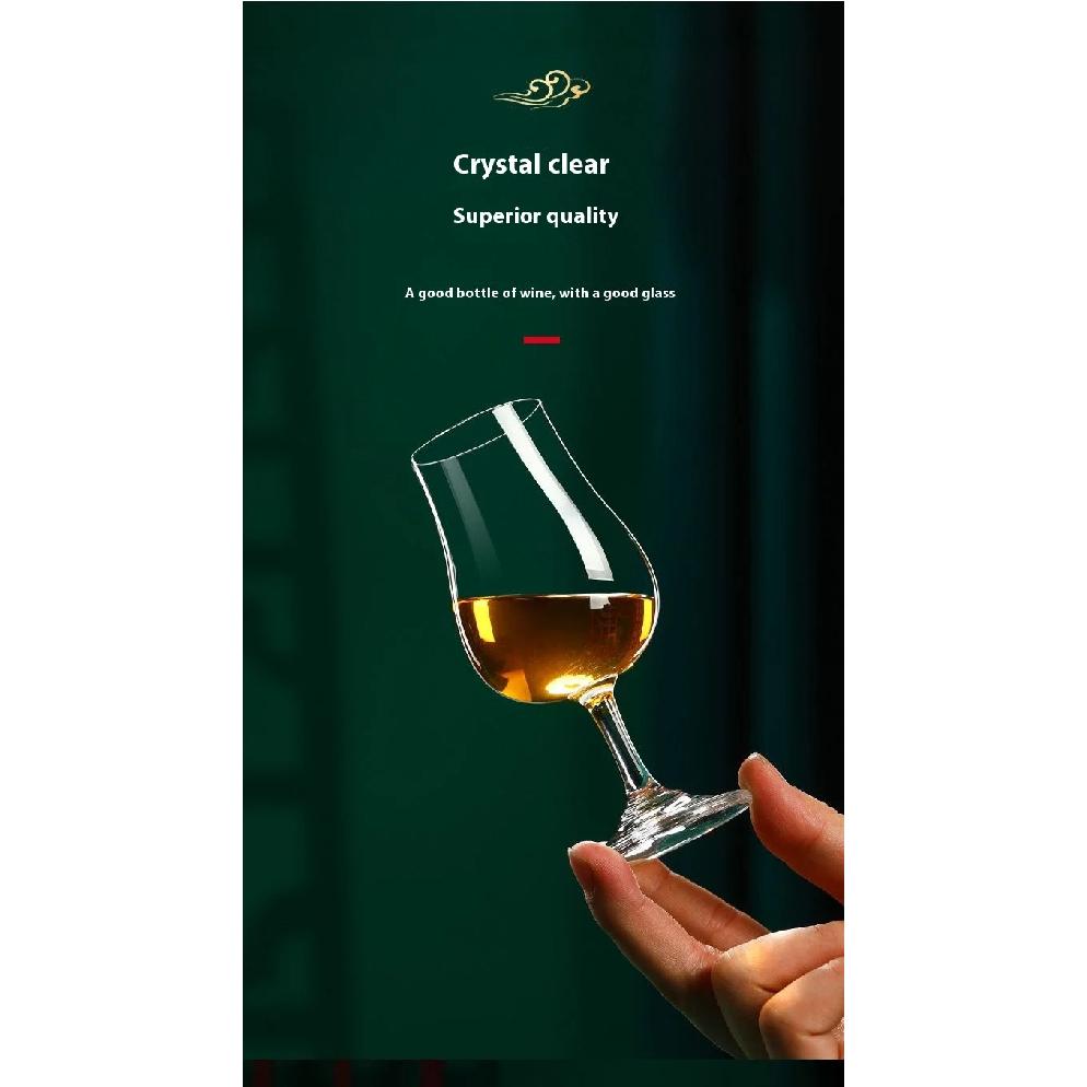 125ML Whiskey Crystal Glass Family Banquet Wine Cup Luxury Brandy Wine Glass Thick Bottom Glass Bar Party Wine Set