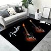 Classical Guitar Electric Guitar Bass Area Rug,Carpet Rug for Living Room Bedroom Sofa Doormat Decor,Kid Game Non-slip Floor Mat