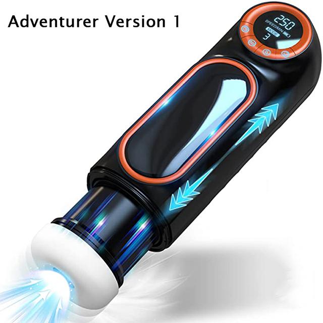 New 5 In 1 Retractable Automatic Masturbator Sucking Vibration Heating Male Masturbation Cup Vaginal Oral Sex Machine Sex Toys with LED Display
